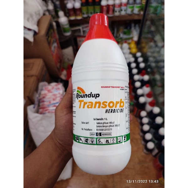 Jual ROUNDUP TRANSORB 440SL 1liter herbisida / pembasmi rumput Shopee