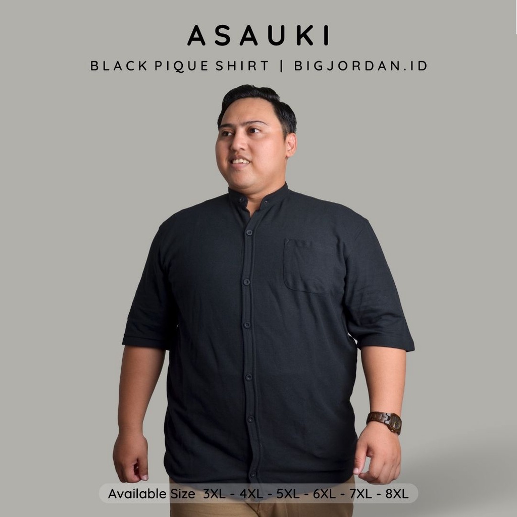 koko hitam big size XXXXXL XXXXL XXXL XXL koko kaos jumbo 8XL 7XL 6XL 5XL 4XL 3XL 2XL baju koko over