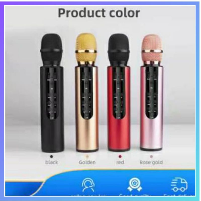 Mic M6 Bluetooth Karaoker Wireless KTV Sound Effect Mic Smule Microphone Speaker
