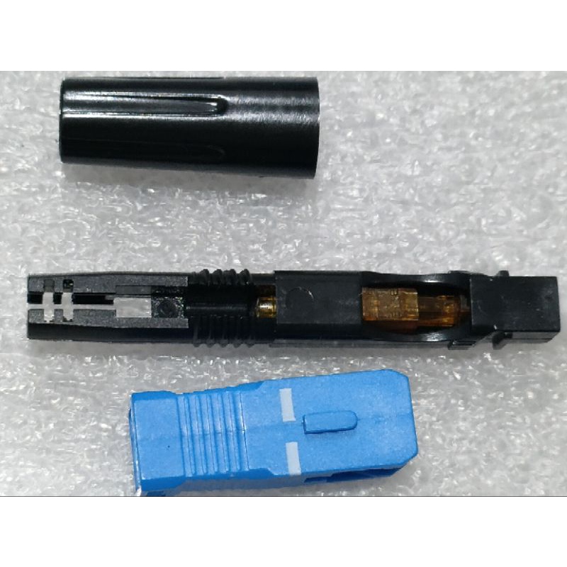 Fast Connector SC/UPC Fiber Optic / Konektor SC/UPC isi 10pcs, Model BIASA/ULIR/DRAT bukan buaya