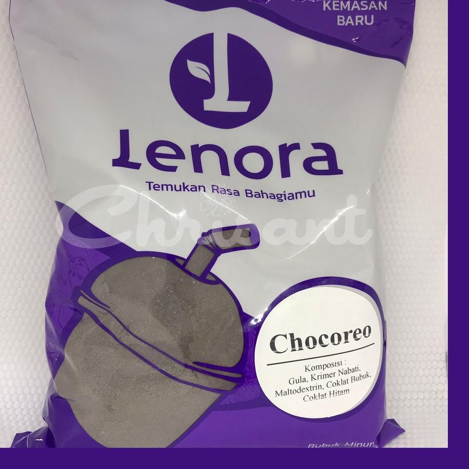 

た Lenora choco or*o 1kg/blackoreo bubuk minuman/ bubuk milkshake/ minuman kekinian ➛