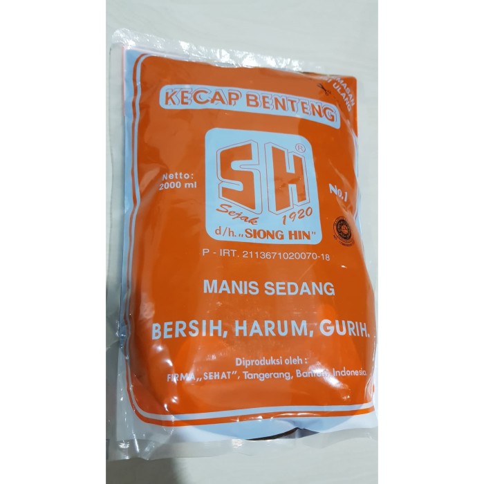 

Kecap SH Benteng Refil Ukuran 2000 ML