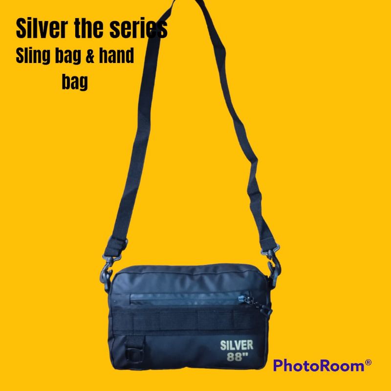 HAND BAG TAS CLUTH SLING BAG SILVER TAS SILVER TAS SELEMPANG SILVER WATERPROOF