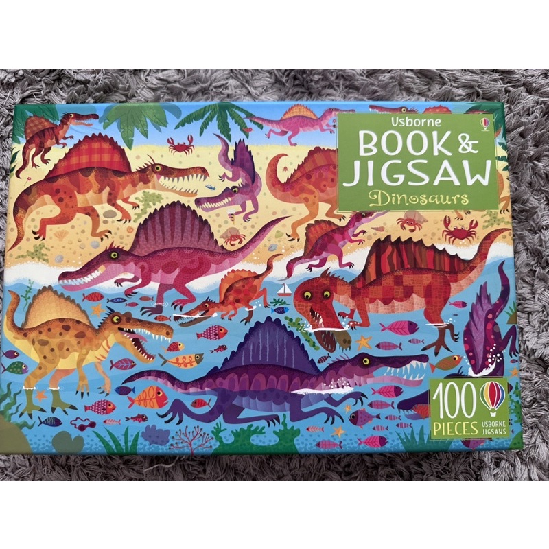 puzzle usborne book jigsaw dinosaurus preloved