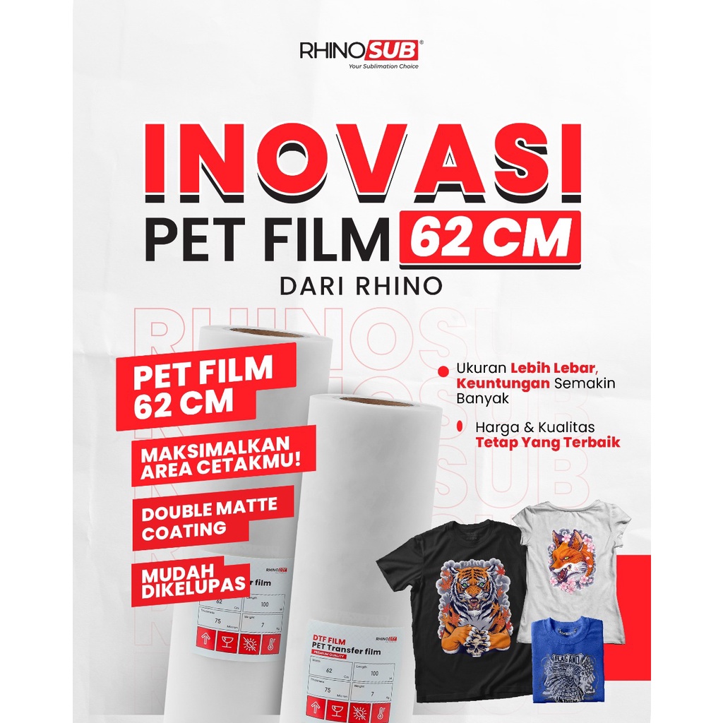 DTF PET FILM 33CM RHINO - SABLON DIGITAL