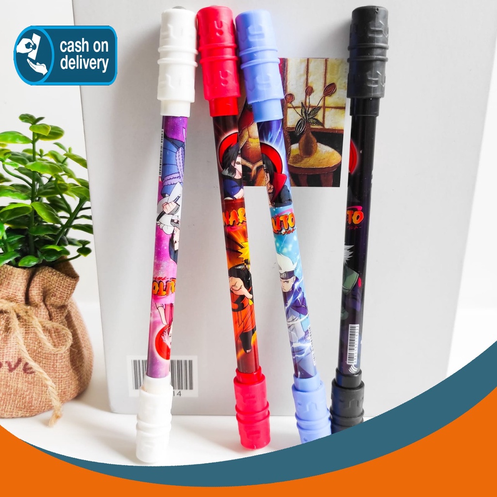 

PULPEN MAINAN PUTAR MAGNET ANIME NARUTO SHIPPUDEN SPINNING ALAT TULIS BOLPOIN UNIK IMUT MURAH PEN GEL KARAKTER LUCU MURAH PENA