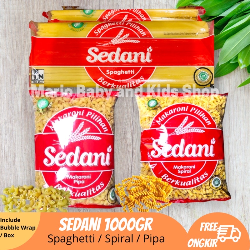 

SEDANI Pasta Makaroni Spaghetti / Spiral / Pipa 1Kg