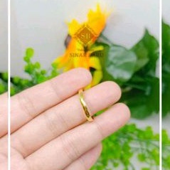 Cincin Model Ring Polos 1 gram Emas Tua Asli 24 (94%)