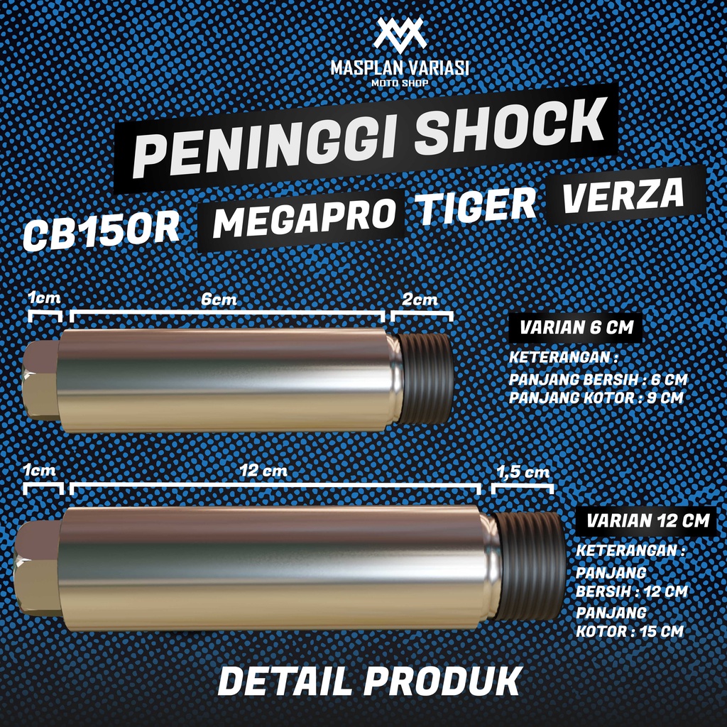Peninggi Shock Depan Tiger Cb150r Verza Megapro