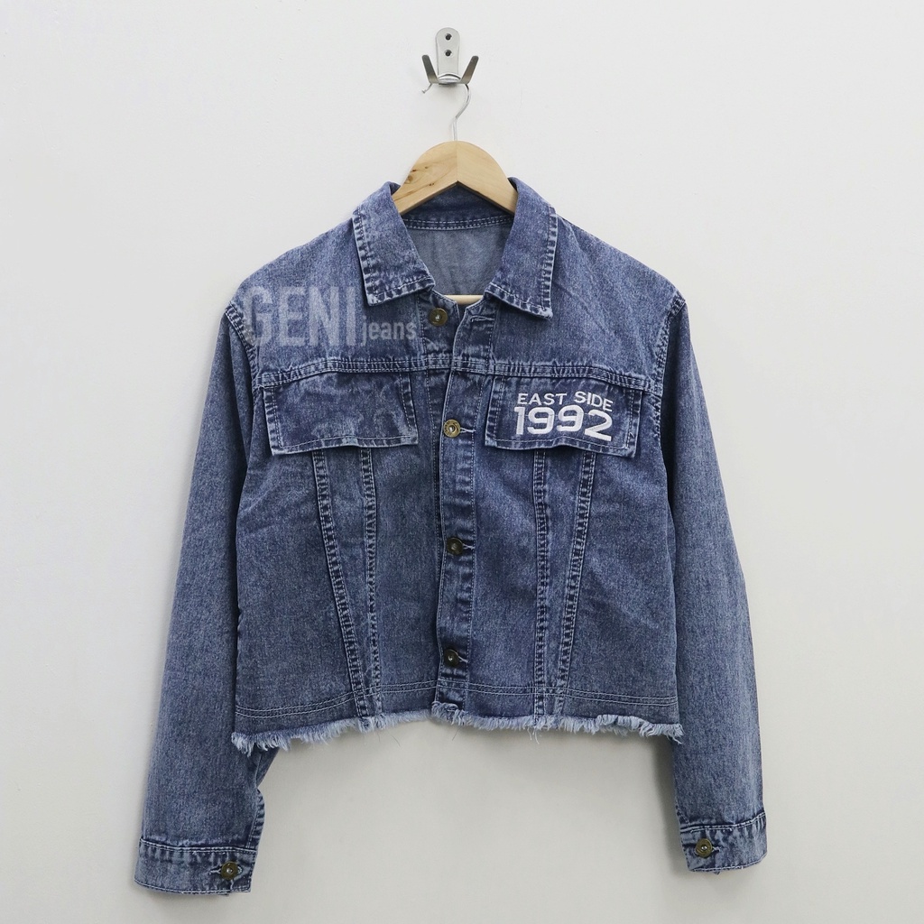 (ORIGINAL) Yifor crop jacket jeans wanita by Genijeans