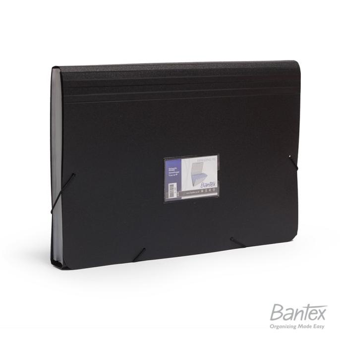 

Bantex Expanding File Folio Black #3601 10