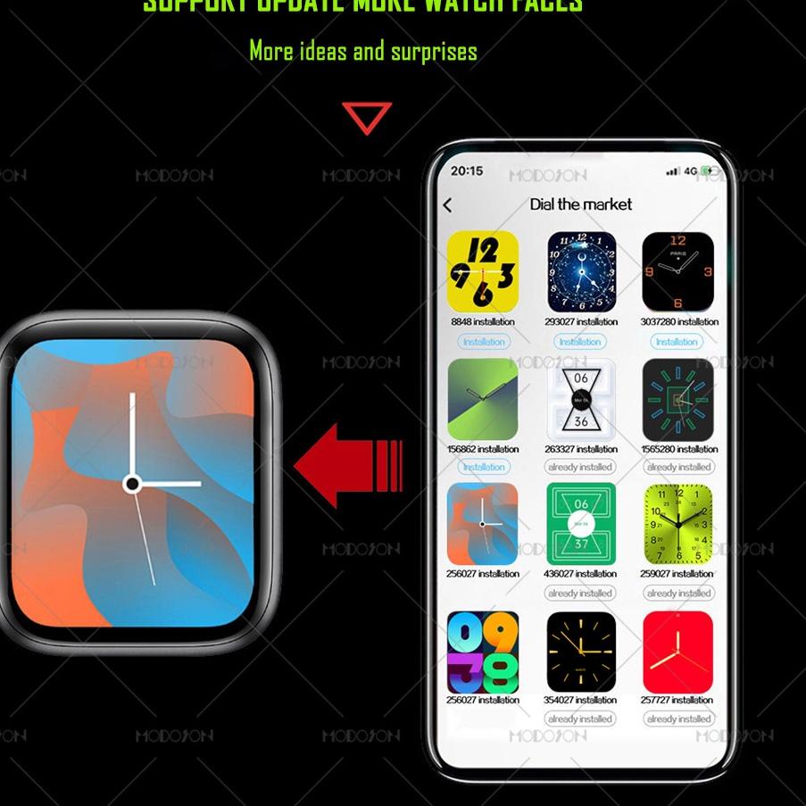 Langsung Atc SMARTWATCH T55 Touchscreen Layar sentuh Double Strap Jam Tangan Olahraga Pria wanit TAH