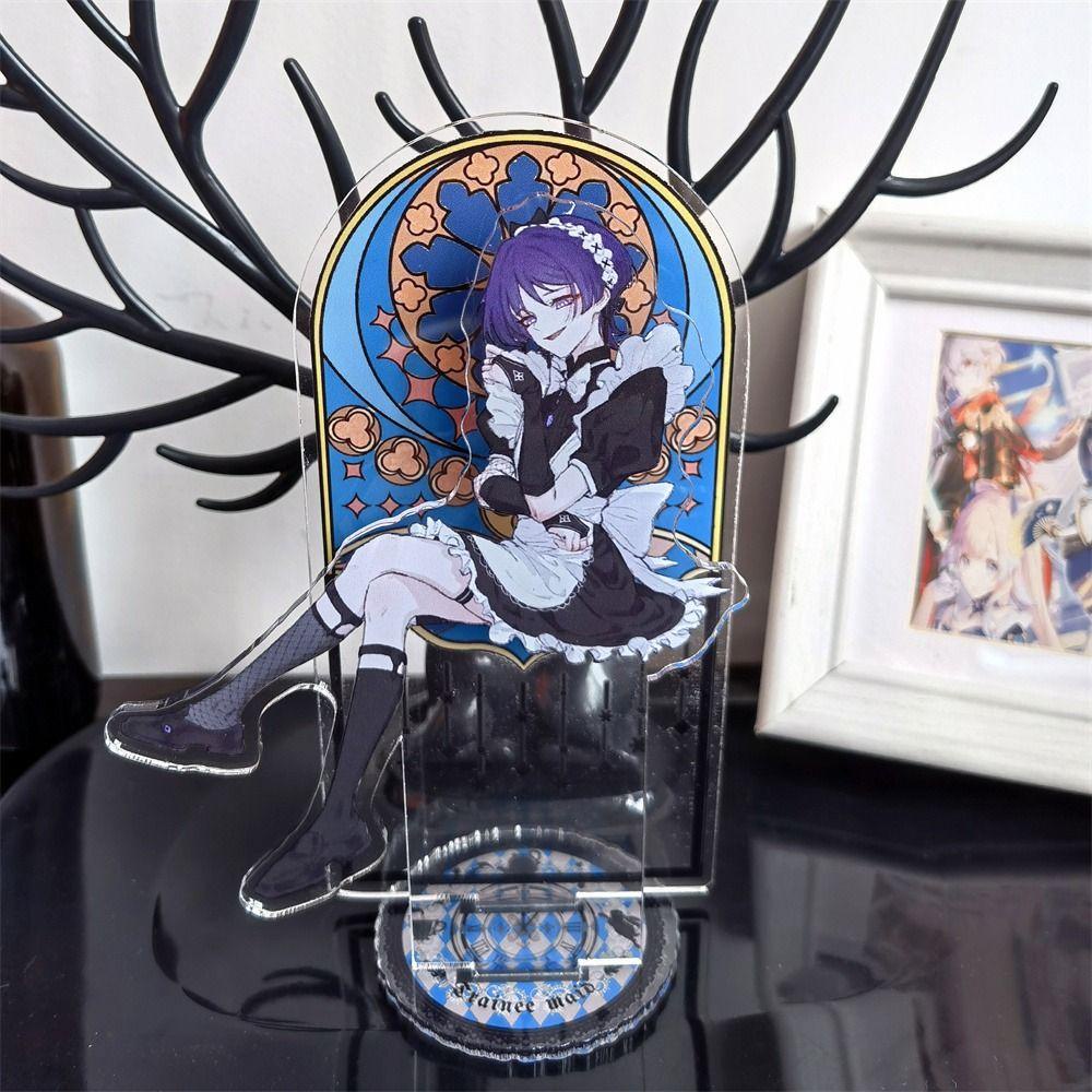 [Elegan] Genshin Impact Akrilik Stand Cosplay Model Piring Kipas Hadiah Koleksi Model Kipas Collection Desktop Standing Card Dekorasi Meja Genshin Impact Figure