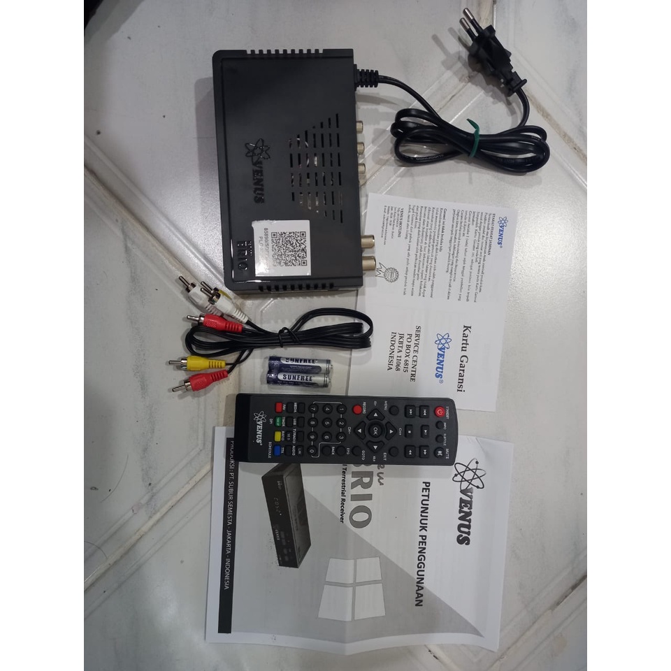 Set Top Box TV DIGITAL DVB T2 /DVBT2 Venus BRIO with EWS Garansi Resmi