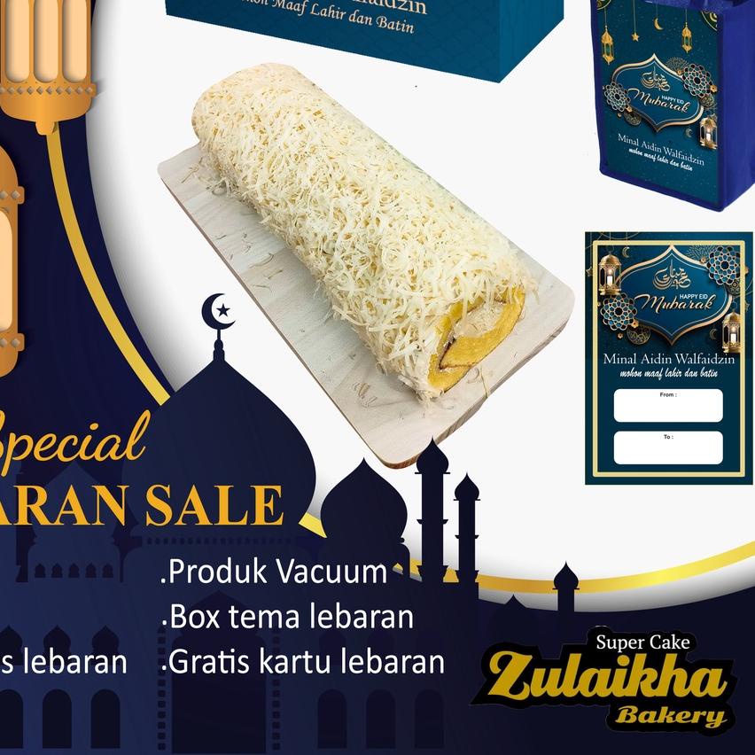 

Bolu gulung medan asli double keju/Roll cake/Bolu gulung
