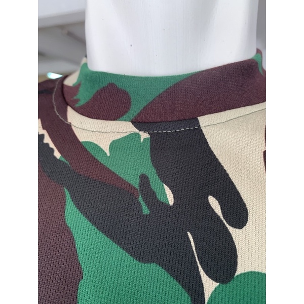 Kaos PDL TNI AD Loreng Malvinas Bahan Dryfit
