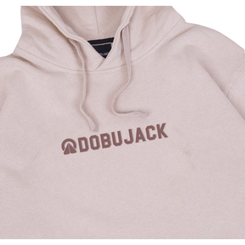 Dobujack Hoodie Pullover little Logo - Cream