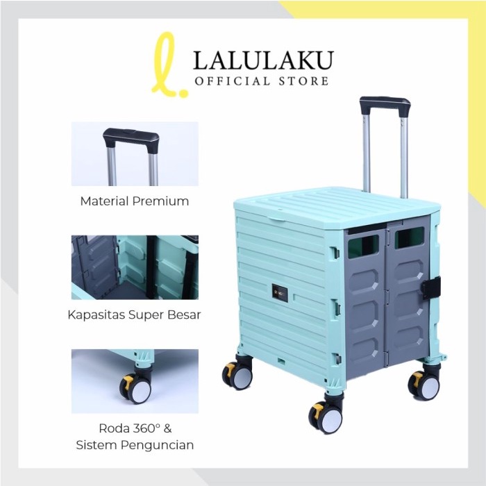 Trolleyku Trolley Troli Lipat Anjing Dog Stroller Keranjang Belanja Serbaguna