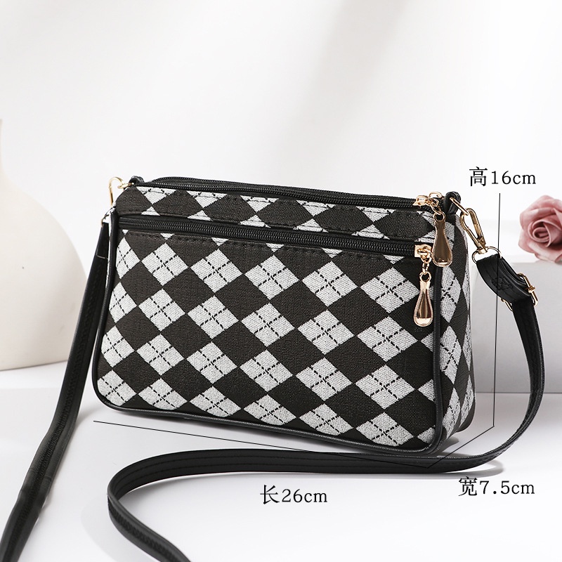 TAS SELEMPANG WANITA IMPORT RATTLE KOREA PREMIUM KULIT MOTIF CATUR BRANDED KEKINIAN TA692G2 SLING BAG CEWEK FASHION REMAJA MURAH SIMPLE CASUAL BATAM