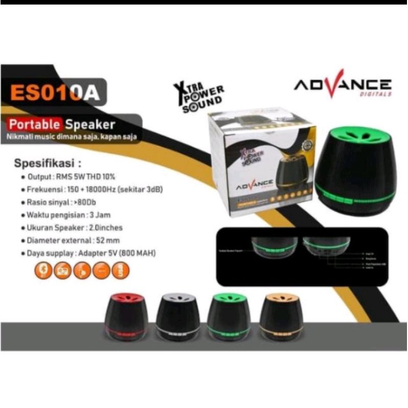 Speaker Bluetooth ADVANce ES-010A Super Bass