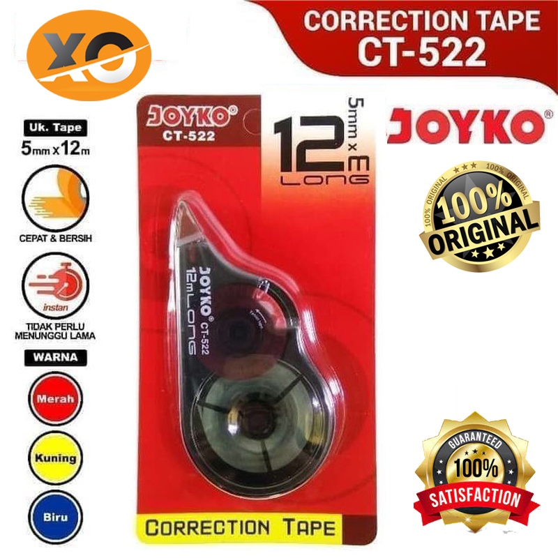 

Tipe X Kertas Joyko Tipe X Roll Joyko Tipe X Correction Tape Pen Type X Penghapus Pulpen Pen Tinta Pena Murah Praktis