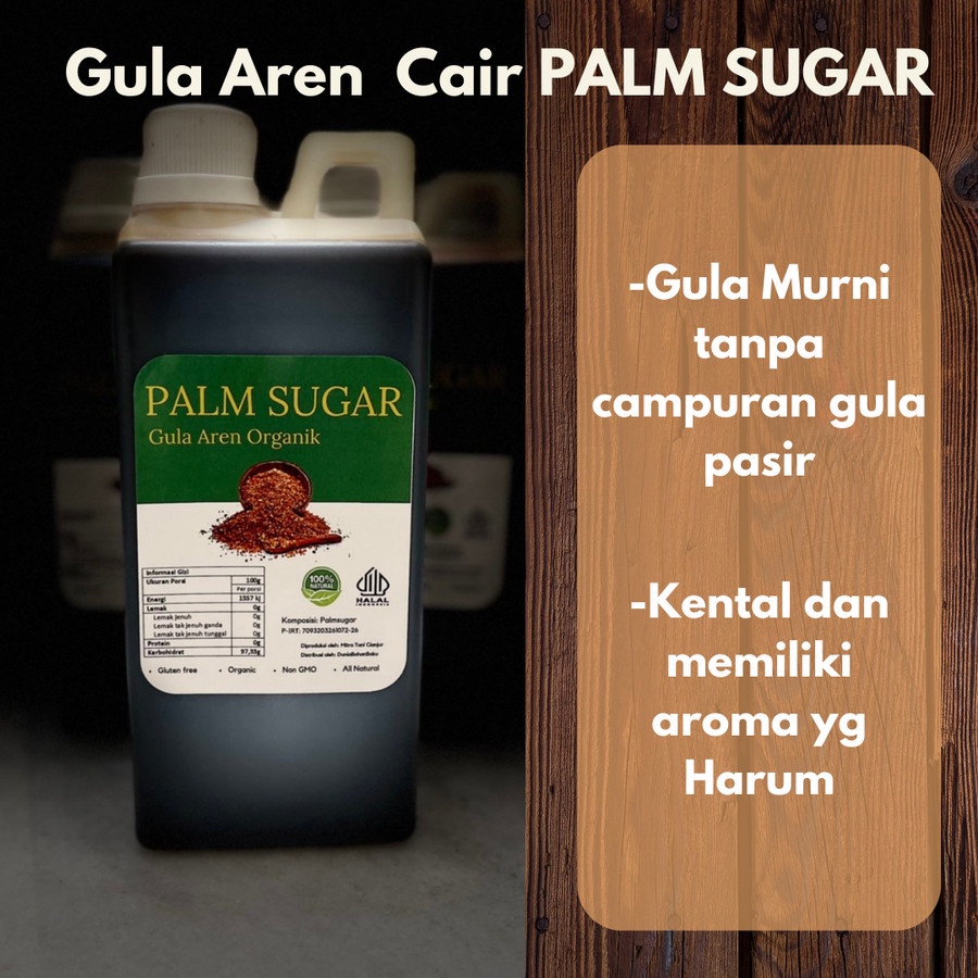 Gula Aren Cair 5 liter PALM SUGAR / Brown Sugar Aren / gula aren asli