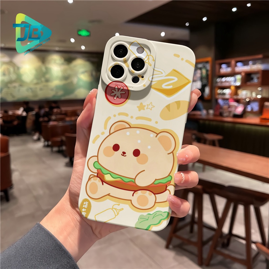 CUSTOM CASE SOFTCASE SILIKON PROCAMERA BURGER CUSTOM OPPO REALME VIVO XIAOMI SAMSUNG INFINIX IPHONE FOR ALL TYPE JB6199