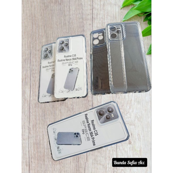 Softcase bening protect camera for realme c35 tpu