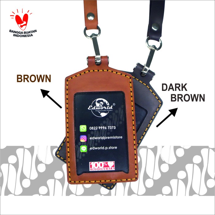 

Name Tag Nametag Kulit Pu Polos