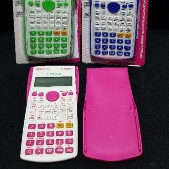 KALKULATOR SCIENTIFIC CITIZEN FX-350MS pink biru blue hijau green calculator ilmiah anak sekolah sin cos tan  2 line baris