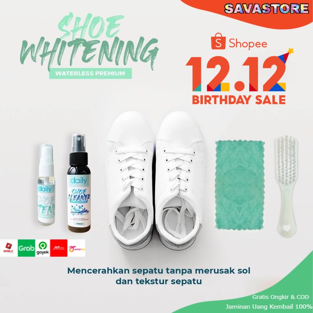 SHOE CLEANER CAIRAN AMPUH PEMBERSIH SEPATU DAN PEMUTIH SEPATU  DAILY WATERLESS SHOE CLEANER