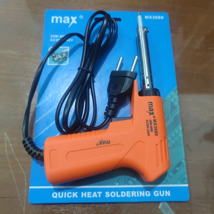 Solder gun MAX 30-80w MX3080 / Solder tembak 30-80w mata kristal