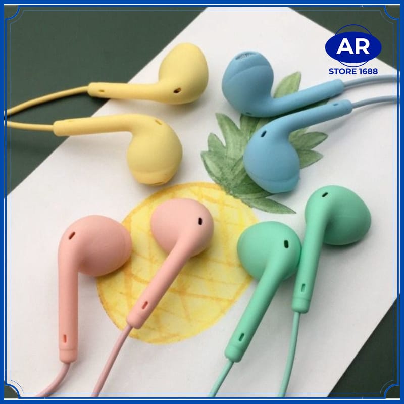 Handsfree U19 Macaron / Earphone Macaroon Matte Colow Hifi Extra Bass-[AR STORE1688}