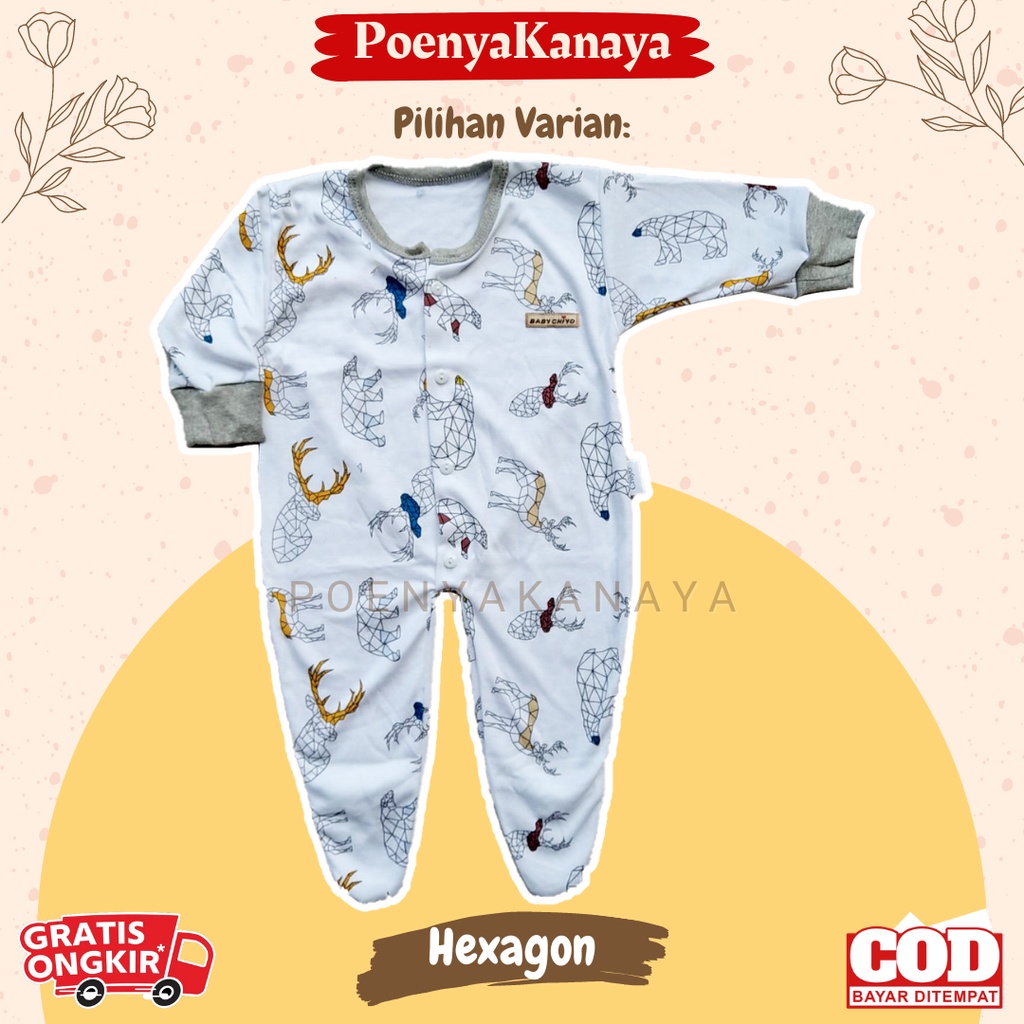 Chiyo Sleepsuit Bayi TUTUP Kaki 0-6 Bulan SNI TANPA Topi KD19