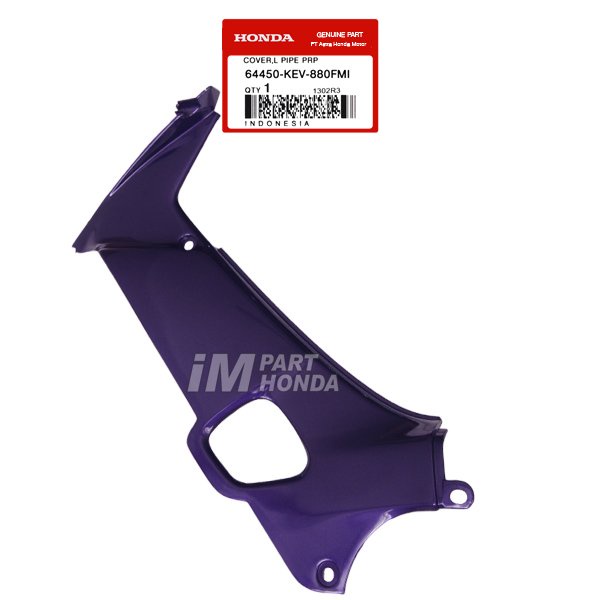 64450-KEV-880FMI Cover Sayap Dalam Kiri Supra X 100 Ungu