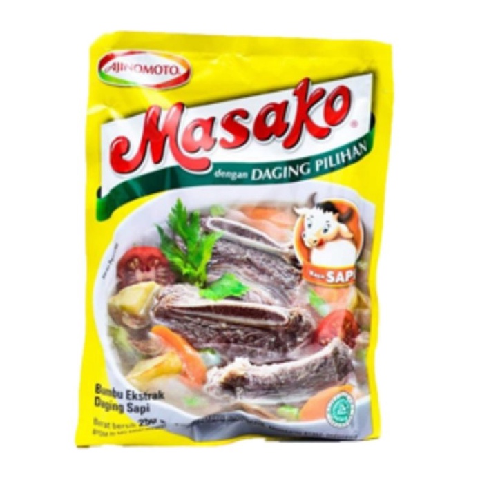 

( SATUAN ) MASAKO bumbu penyedap rasa sapi 250gr isi 1 ( SATU ) PCS