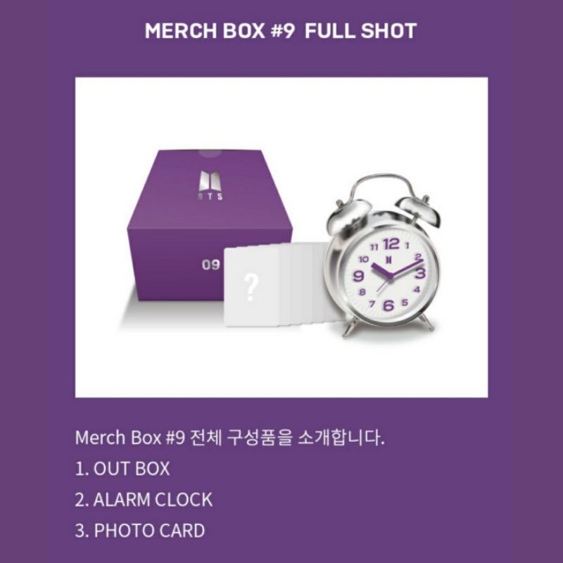 (Ready Stock) Sharing BTS Merch Box 9
