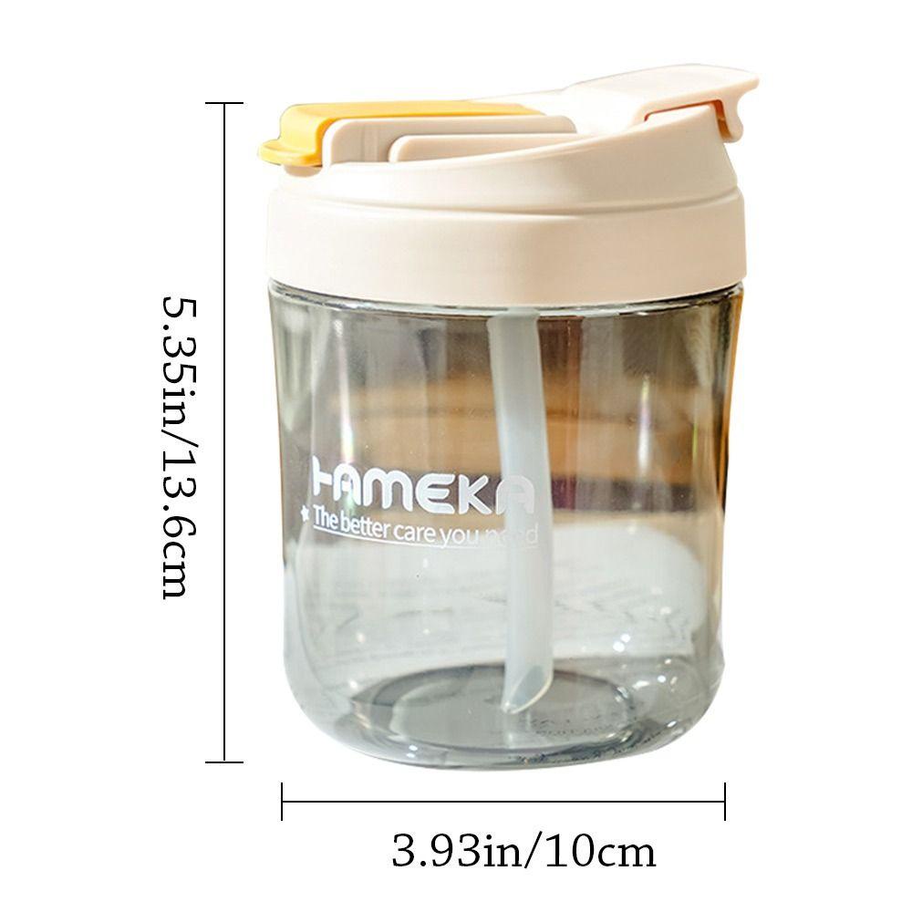 Solighter Botol Air Minum Susu Jus Transparan Kecil Dengan Sedotan