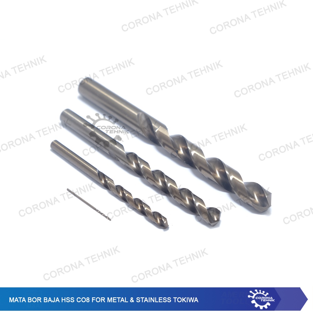 3,7 mm - Mata Bor Baja HSS Co8 For Metal &amp; Stainless Tokiwa