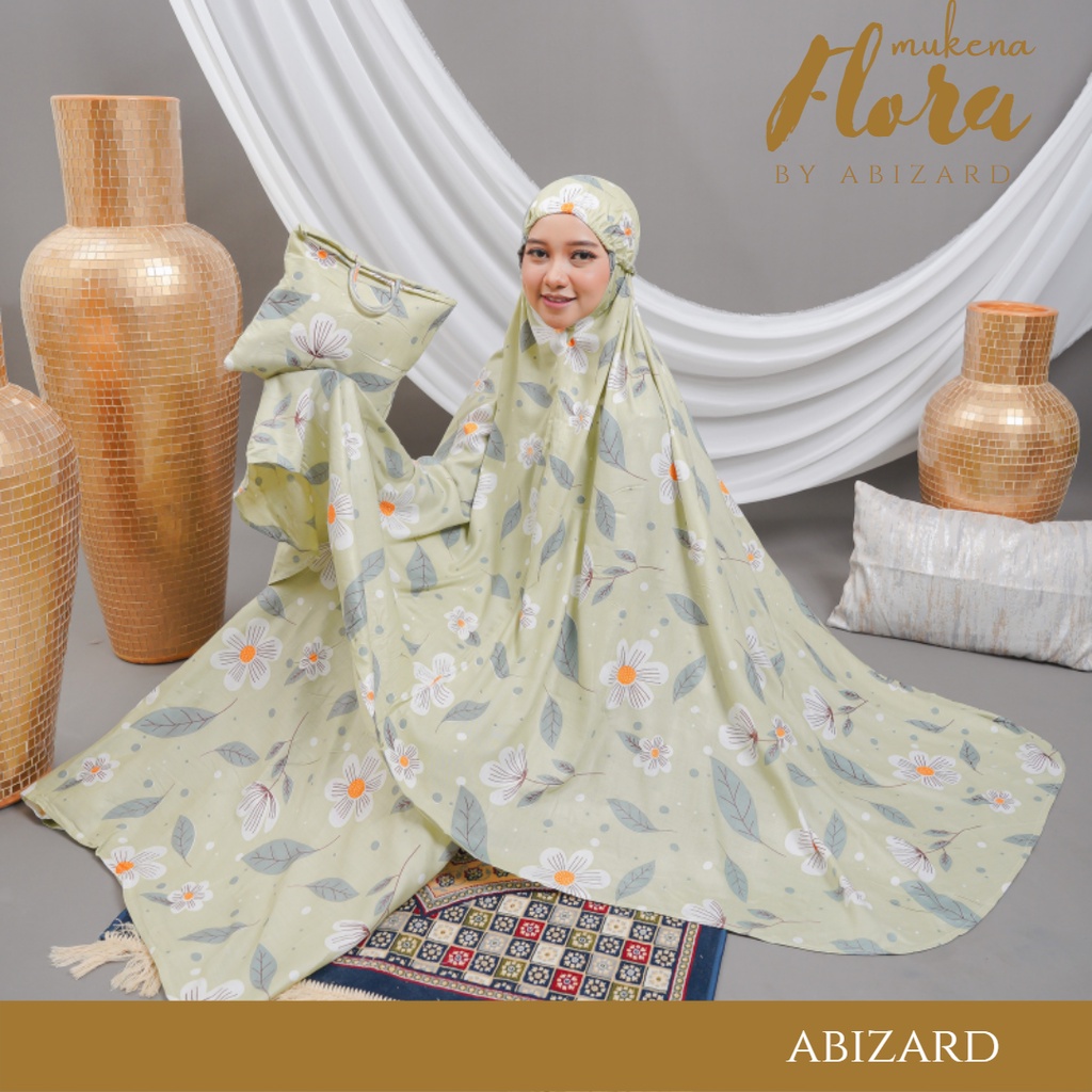 Abizard Mukena Rayon Dewasa FLORA Ukuran Standart