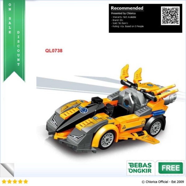 

Jual ZHEGAO Building Blocks Mainan Rakit Mobil Speed Sport Car - QL073 - Kuning Etc Murah