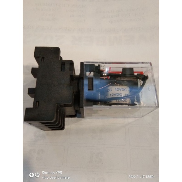 Relay MK3P-i DC 12V 11pin + Soket merek ZN jual per/5sett riley dc 12v mk3p-i