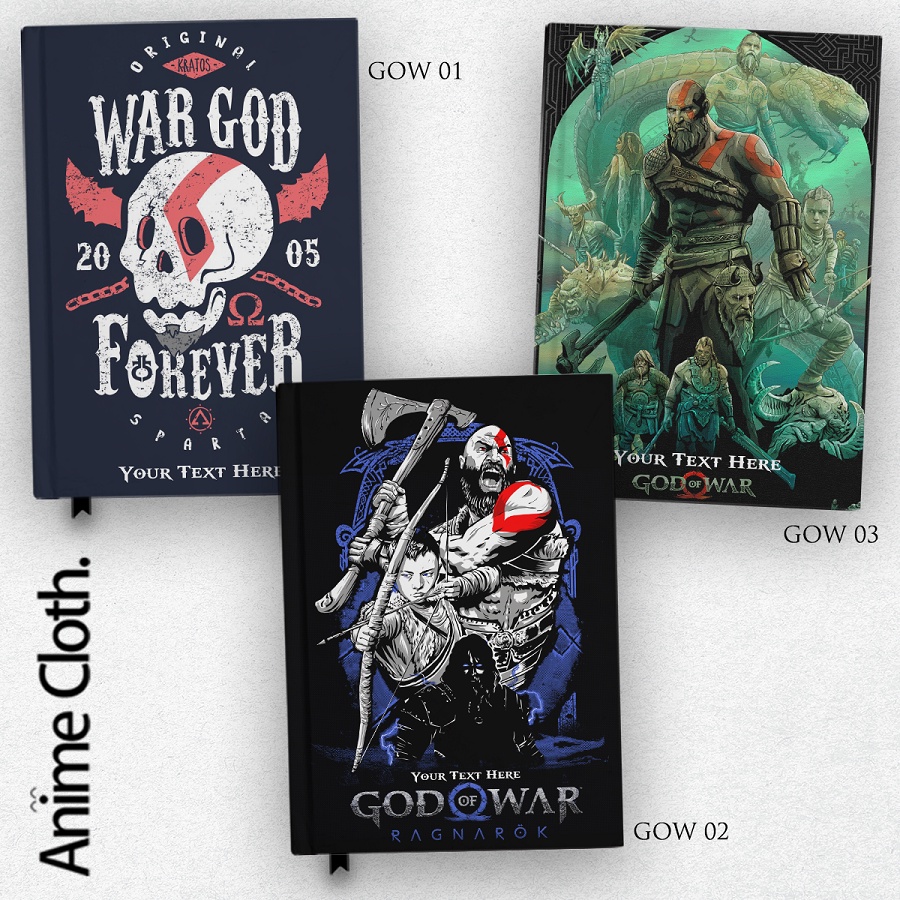 

Buku Catatan Notebook God Of War 123 Diary Agenda Custom Hardcover