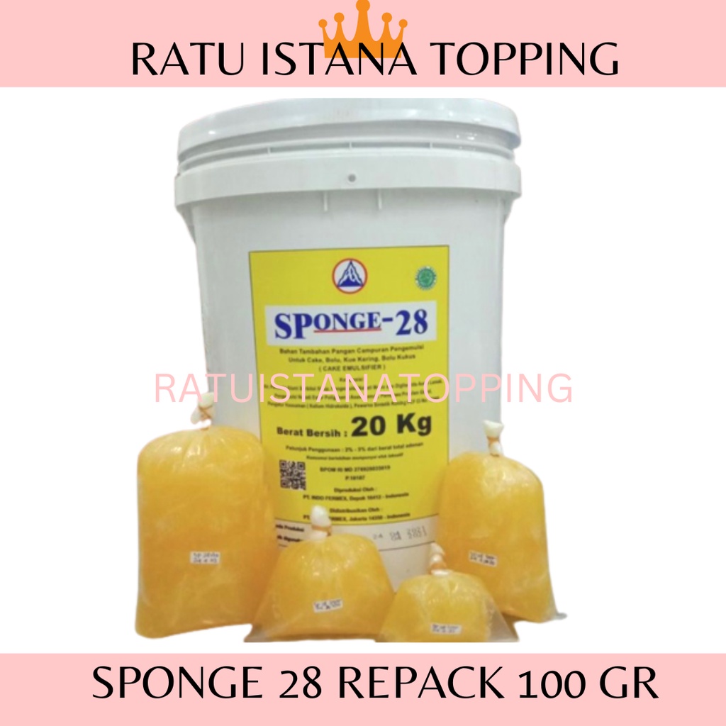 

SP SPONGE-28 100 GR-SP SPONGE 28-PENGEMBANG BOLU-PENGEMBANG KUE-PENGEMBANG DOUBLE ACTION