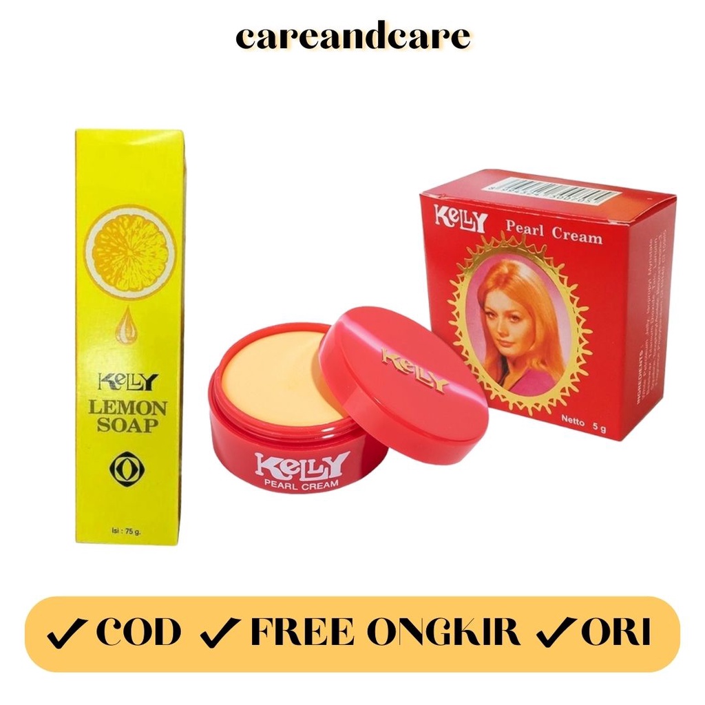 KELLY PEARL CREAM 15GR BESAR / KELLY LEMON SOAP KECIL 15GR