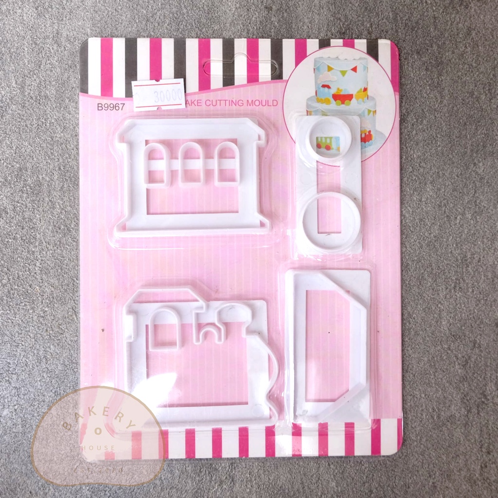 

NEW// CETAKAN FONDANT KERETA API / TRAIN CUTTER DEKORASI HIASAN KUE UNIK EMBOSSER