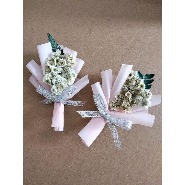 Mini Buket Edelweis  / Mini Bouquet / Bouques Bunga Kering Adelweiss / Souvenir /exelweis