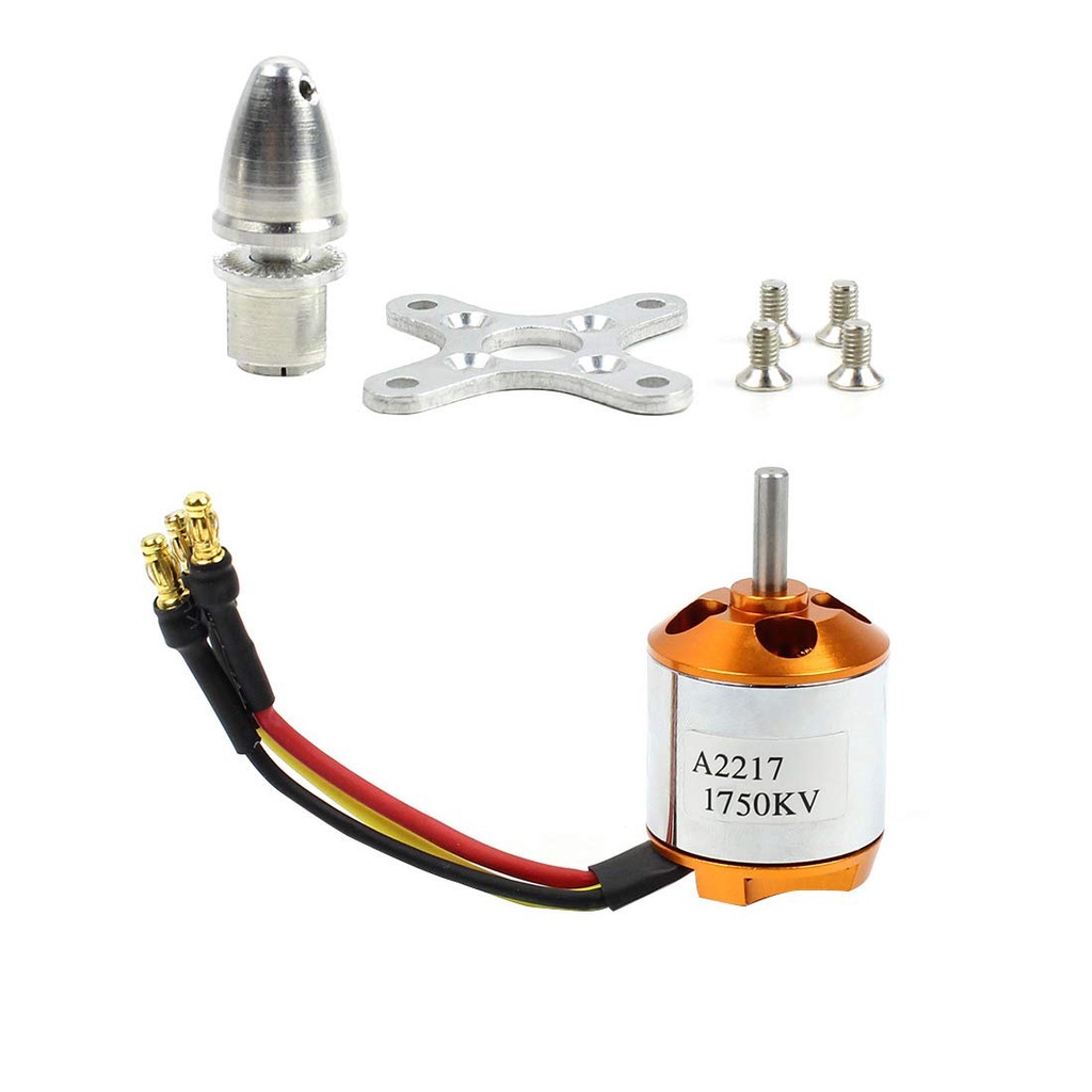 motor brushless A2217 2217 1750KV Motor Brushless Motor untuk RC Fixed Wing / Drone