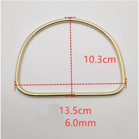 Handle Tas Emas Gagang Tas Stainless Ring D Bear Hello Kitty Ring O