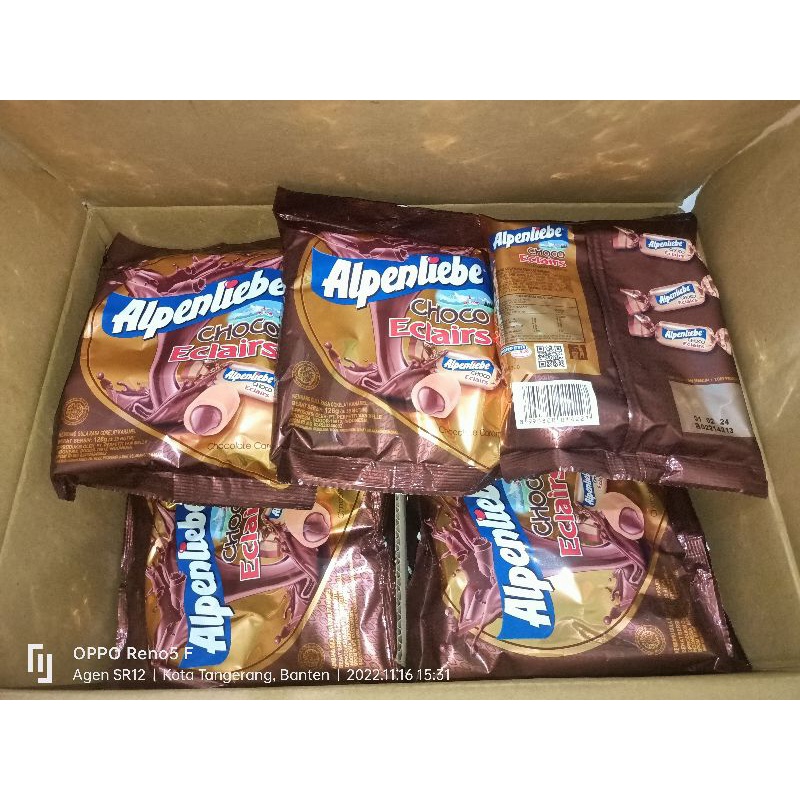 

ALPENLIEBE ECLAIRS CHOCO 126GR/35 BUTIR